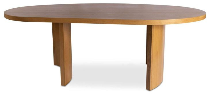 Louise Natural 86" Oval Dining Table