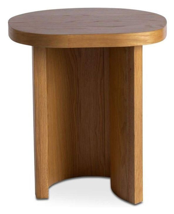 Louise Natural Round Accent Table
