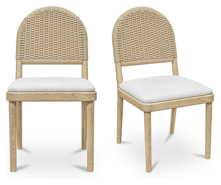 Claire Beige Upholstered Dining Chair Set of 2