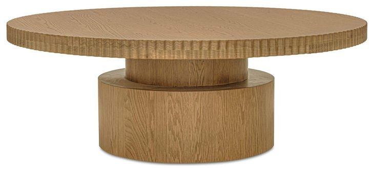 Leigh Brown Round Coffee Table