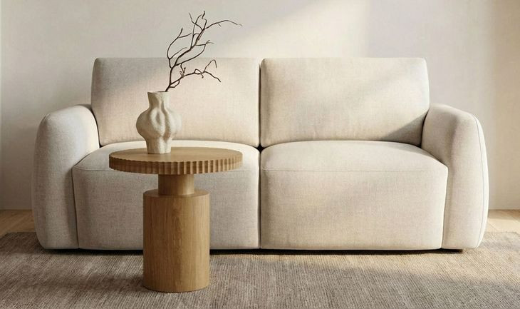 Leigh Brown Round Side Table