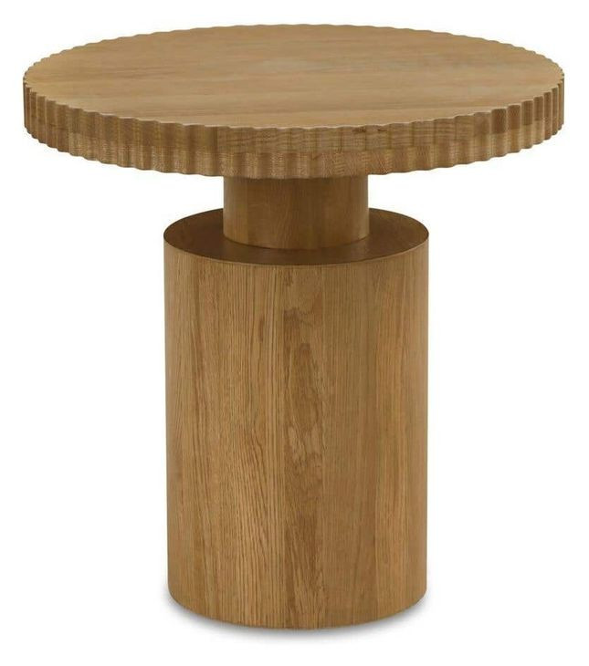 Leigh Brown Round Side Table