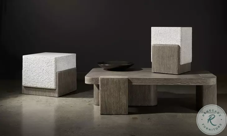 Monolith Millstone And Puma Square Side Table