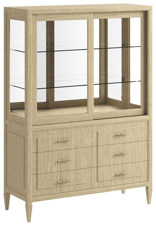Eave Sundrenched 6 Drawer Oak China Cabinet