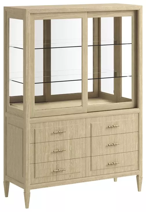 Eave Sundrenched 6 Drawer Oak China Cabinet