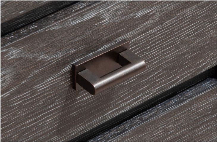 Foxrun Hollow Ravenwood Black 2 Drawer File Cabinet with Casters