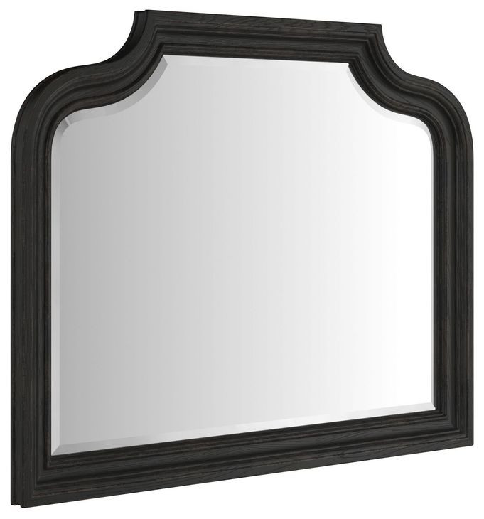 Atrium Black Landscape Arched Wall Mirror