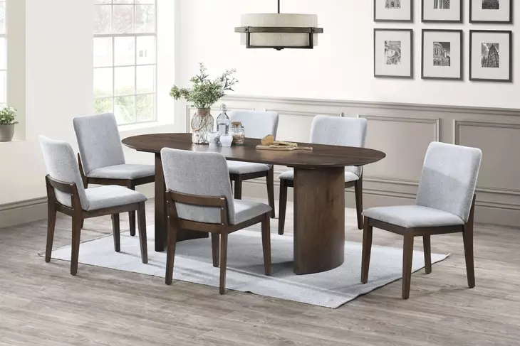 Kody Beige Upholstered Dining Chair Set of 2