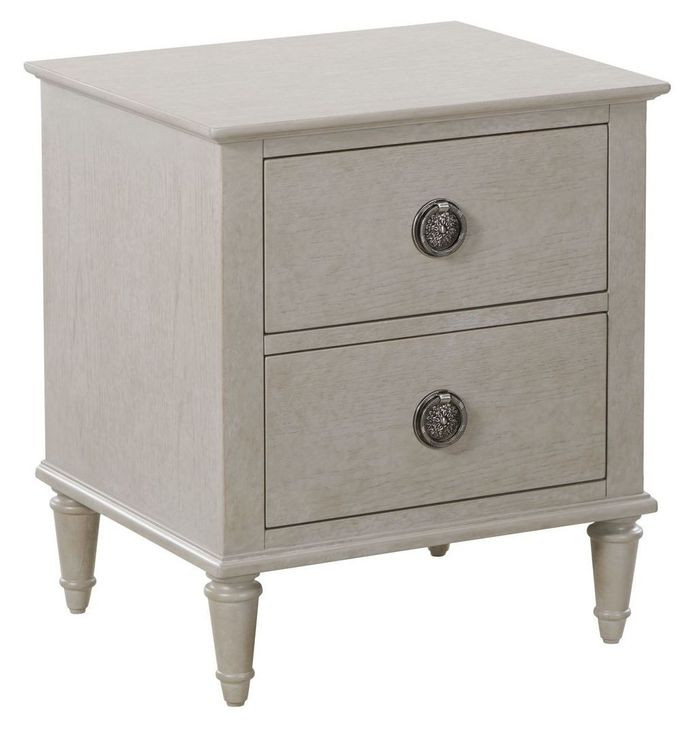 Zest White 2 Drawer Nightstand
