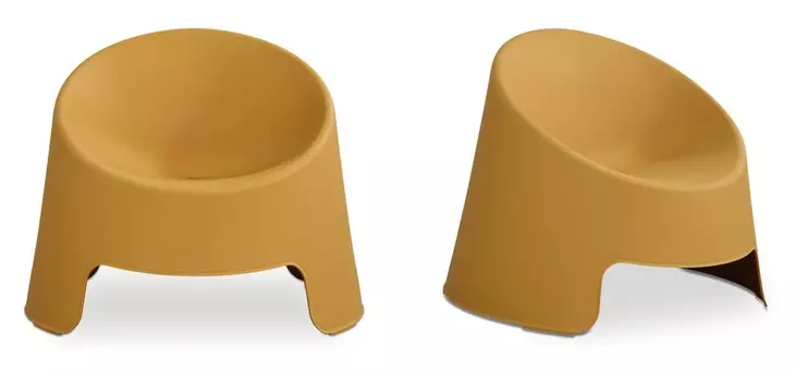 Nolla Yellow Outdoor Accent Chair Set of 2