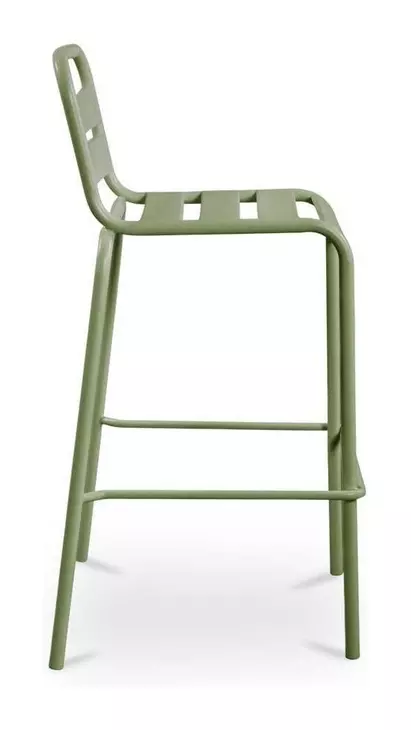 Gage White Outdoor Round Bar Table Set