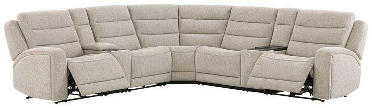 Fenixa Mari Fawn 7 Piece Modular Zero Gravity Power Reclining Sectional with USB Charging