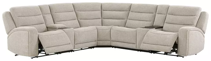 Felix Mari Fawn 7 Piece Modular Zero Gravity Power Reclining Sectional with USB Charging
