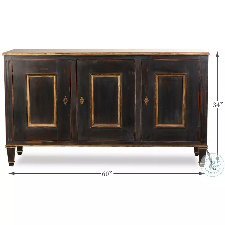 Louis Xvi Black Buffet
