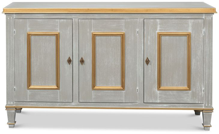 Louis XVI Carmine Legno 3 Doors Buffet