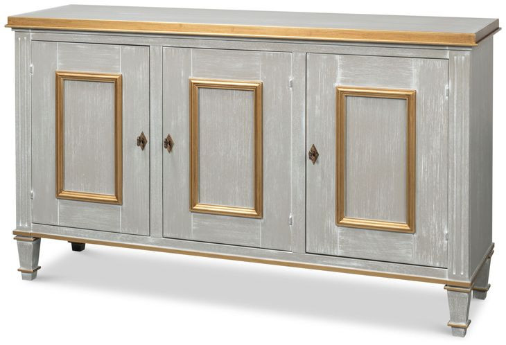 Louis XVI Carmine Legno 3 Doors Buffet