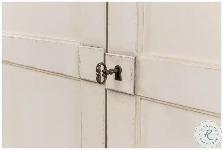 Lionisio Stucco White 4 Door Buffet