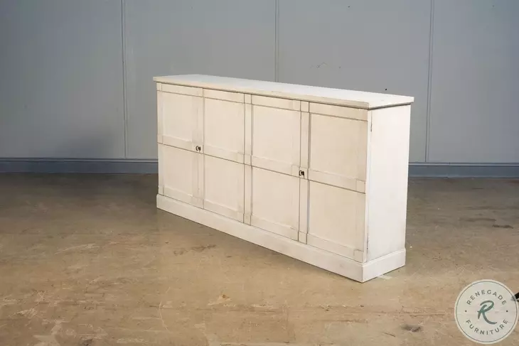 Lionisio Stucco White 4 Door Buffet