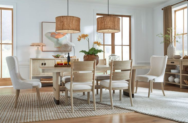 Sunset Cove Cream Upholstered Host Chair Set of 2