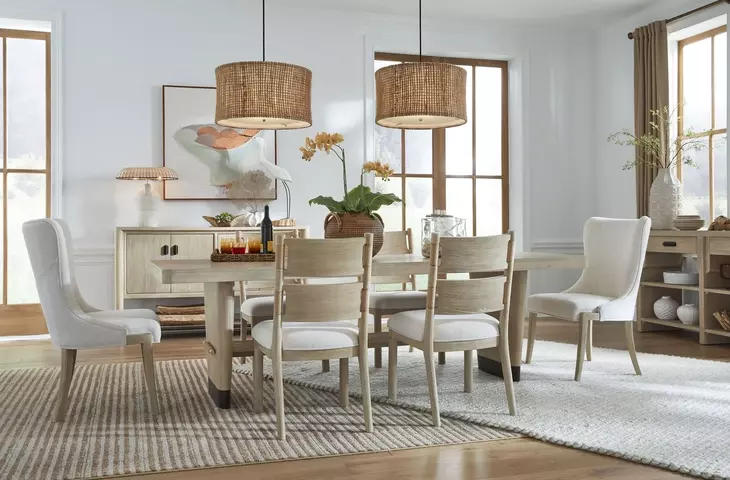 Sunset Cove Cream Upholstered Host Chair Set of 2