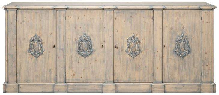 Crested Carmine Legno 4 Door TV Stand