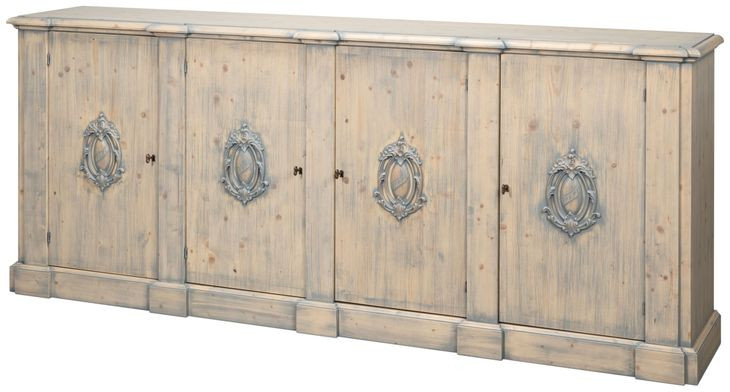 Crested Carmine Legno 4 Door TV Stand