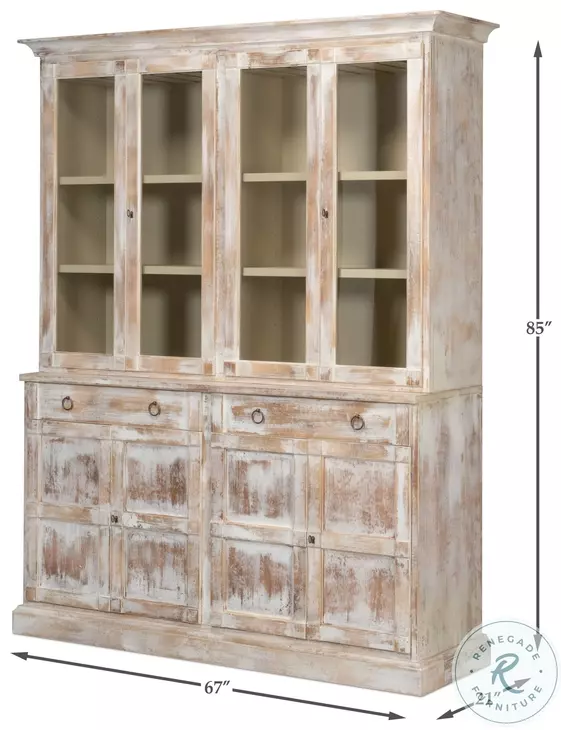 Sarreid Center Media Unit & Hutch - Thumbnail 5