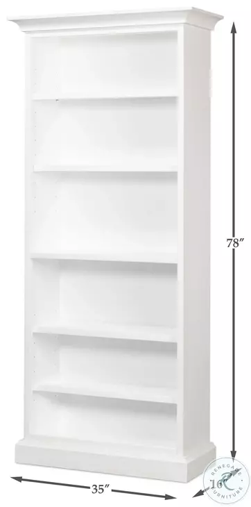 R243-79 Cortina White Bookcase