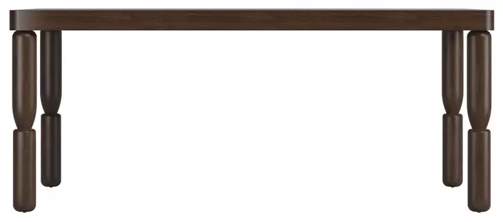 Verge Handcrafted Walnut Extendable Rectangular Dining Room Set