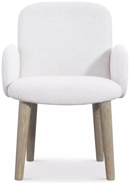 Loggia White Performance Fabric Arm Chair