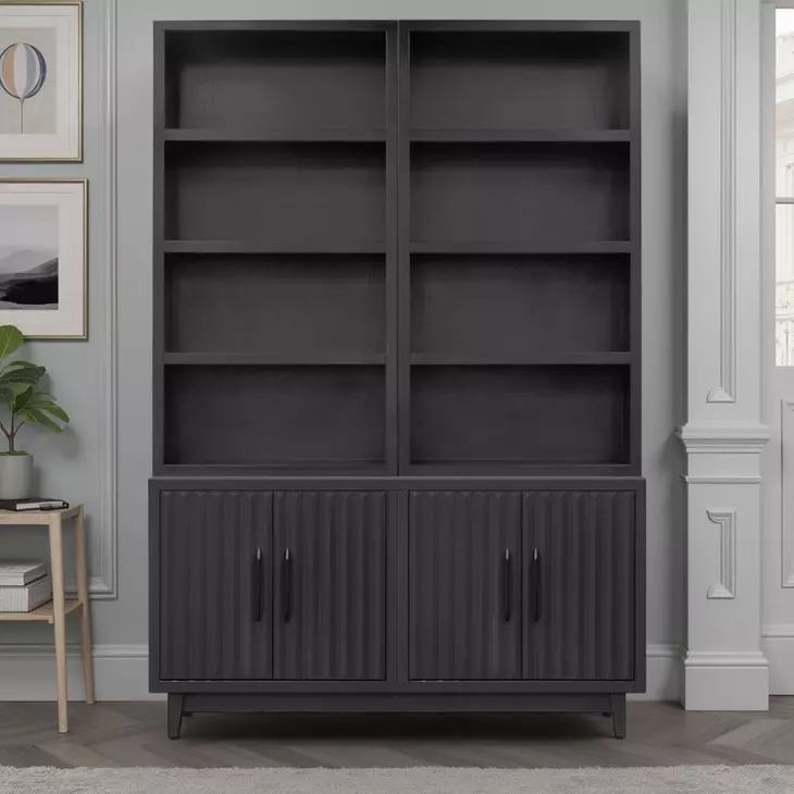 Radiance Black 4 Doors Cabinet