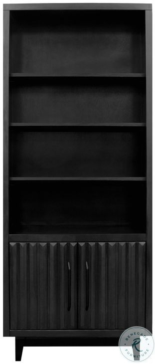 Radiance Black 78" High Bookcase Pier
