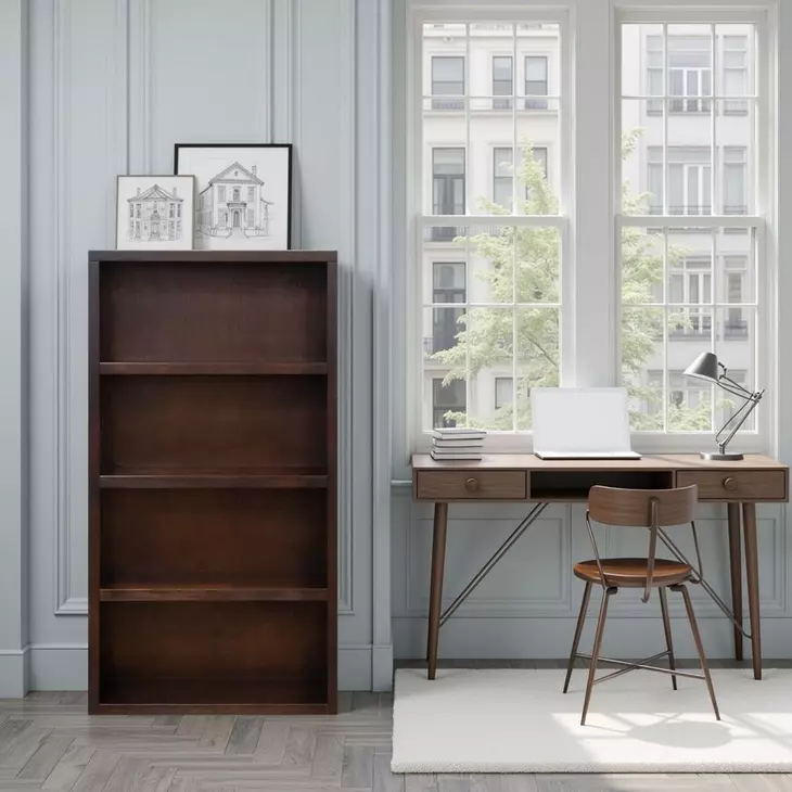 Radiance Rosewood 60" High Bookshelf