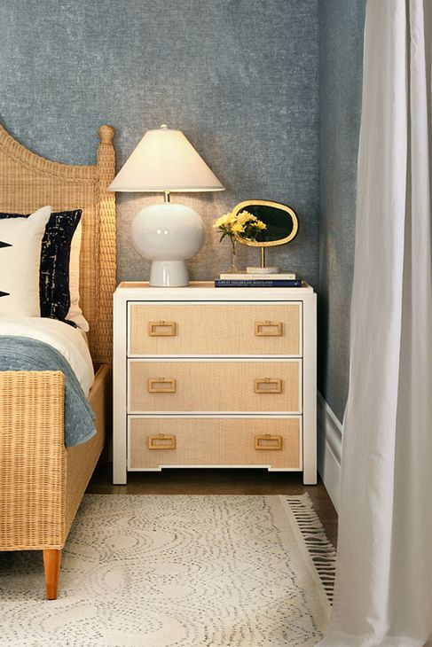 Radley Natural Rectangular 3 Drawer Side Table