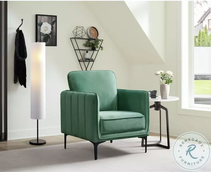 Reale Green Accent Chair