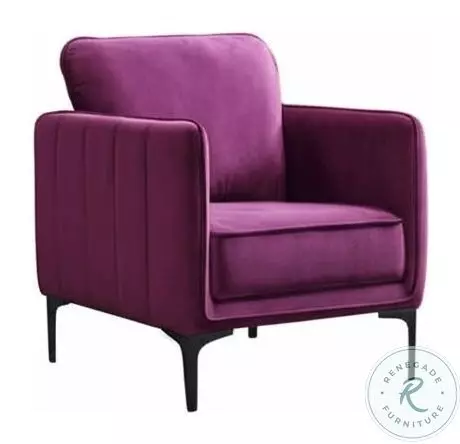 Reale Purple Accent Chair