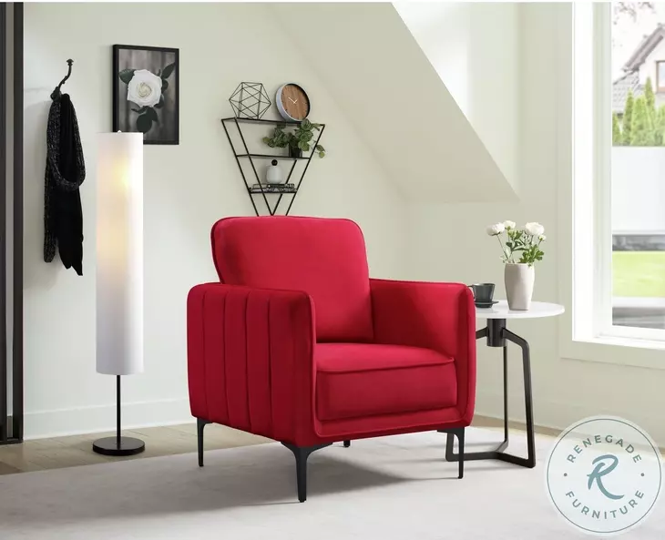 Reale Red Accent Chair