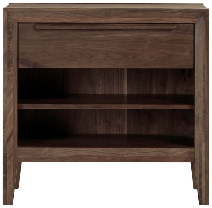 Ralston Dark Amber 1 Drawer Nightstand with USB Charging