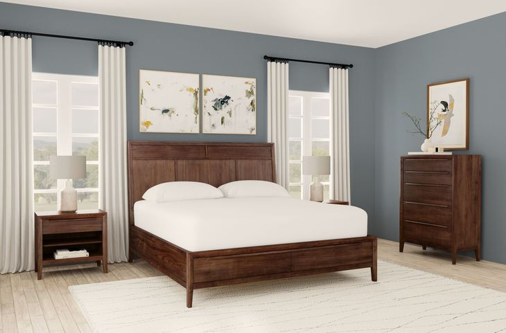 Ralston Dark Amber Storage Panel Bedroom Set