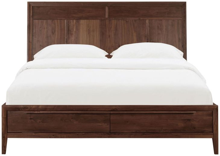 Ralston Dark Amber Queen Storage Panel Bed