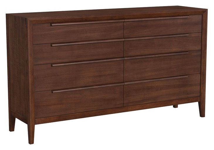 Ralston Dark Amber 8 Drawer Dresser