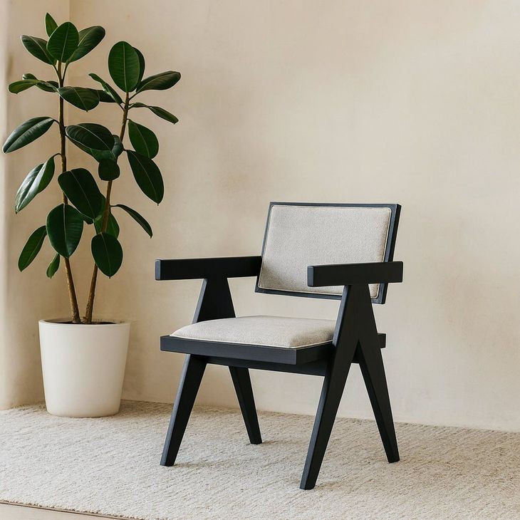 Raquel Beige Upholstered Side Chair Set of 2