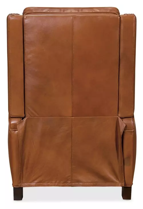 Rylea Soft Bronze Valencia Toro Leather Manual Push Back Recliner