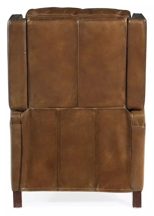 Logan Checkmate Pawn Leather Manual Push Back Recliner