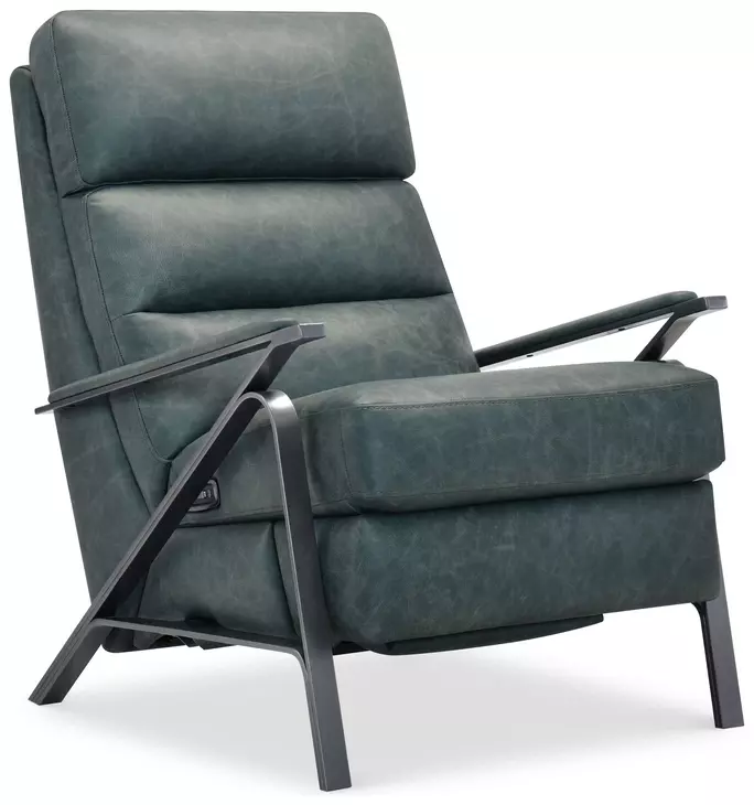 Elixir Blue Power Recliner with USB Charging
