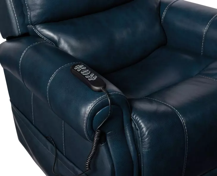 Eisley Sorrento Night Seas Leather Lift Power Recliner With Power Headrest And Lumbar