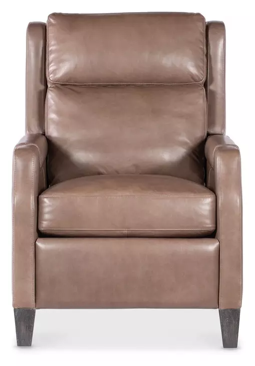 Nelson Light Mocha Leather Power Recliner with Power Headrest