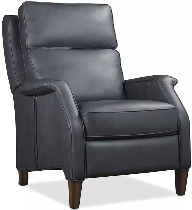 Wrenn Blue Power Recliner with USB Charging