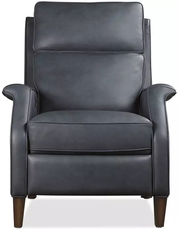 Wrenn Blue Power Recliner with USB Charging
