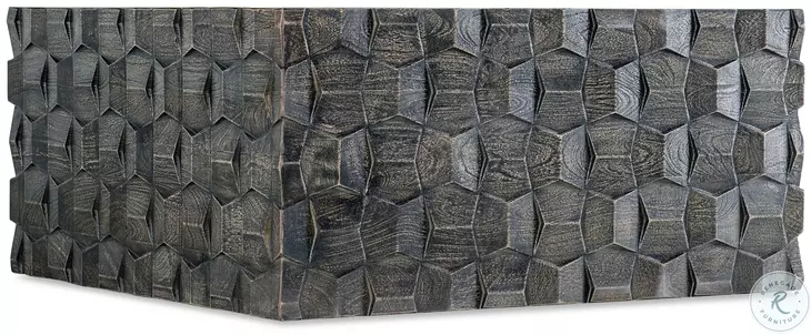 Mercantile Dark Brown Chiseling Cocktail Table